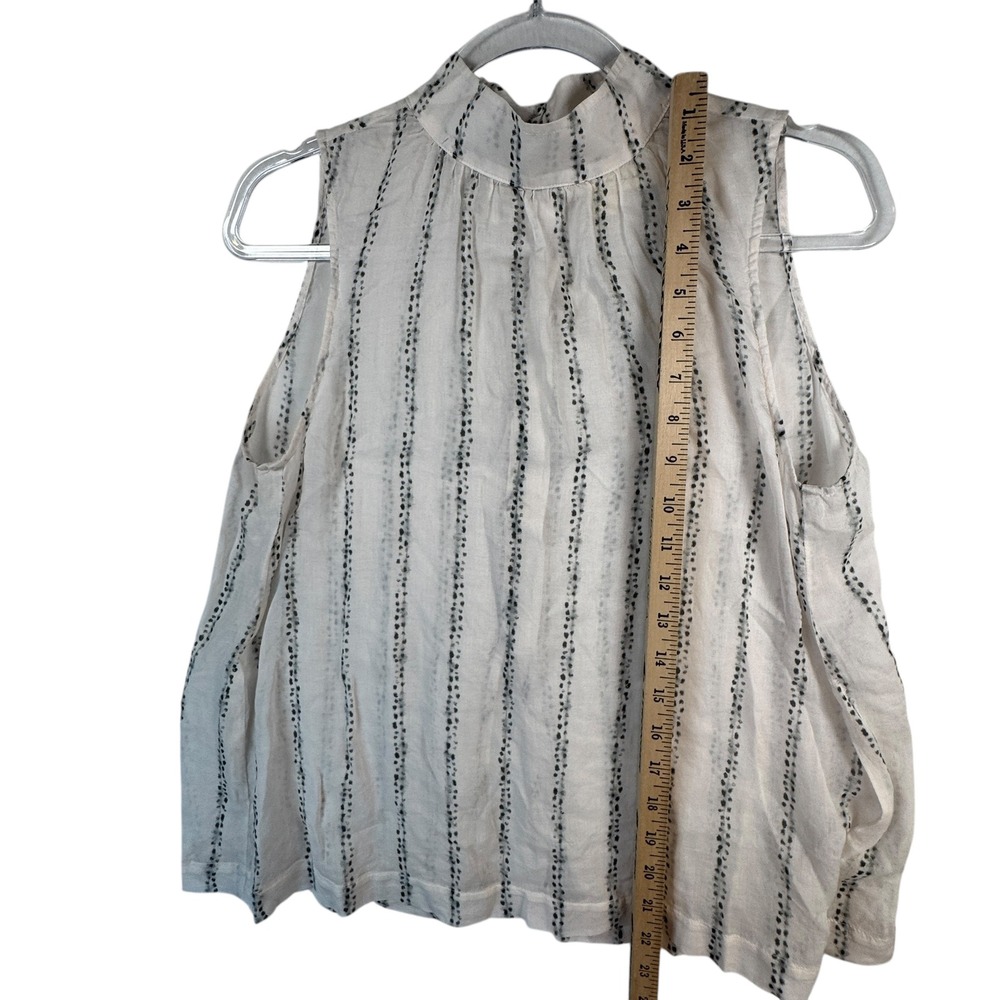 Cloth & Stone Sheer Rayon Button-Down Top Sz S Lightweight Coastal‎ Cottagecore - Picture 7 of 8